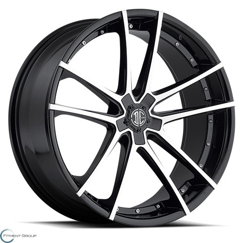 2 Crave Alloys No34 Glossy Black - Machined Face 22x9 5x114.3 ET15 CB74.1